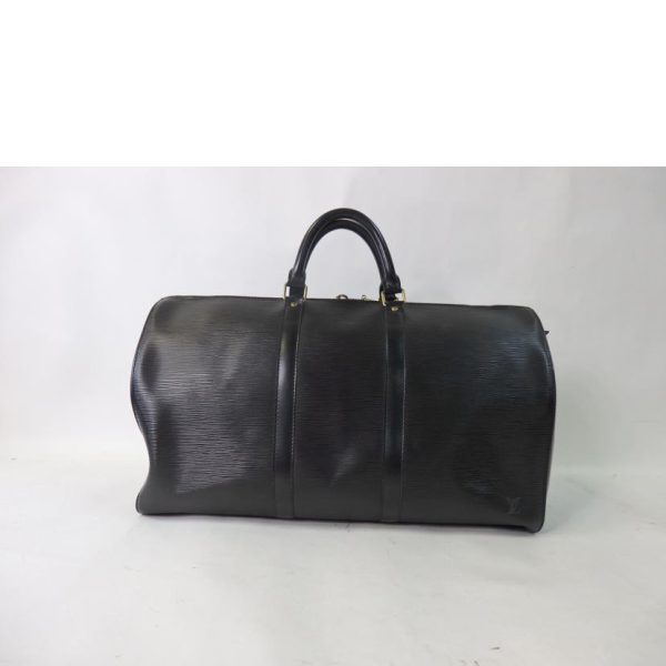 01346 2 Louis Vuitton Keepall 55 Epi Bag Noir