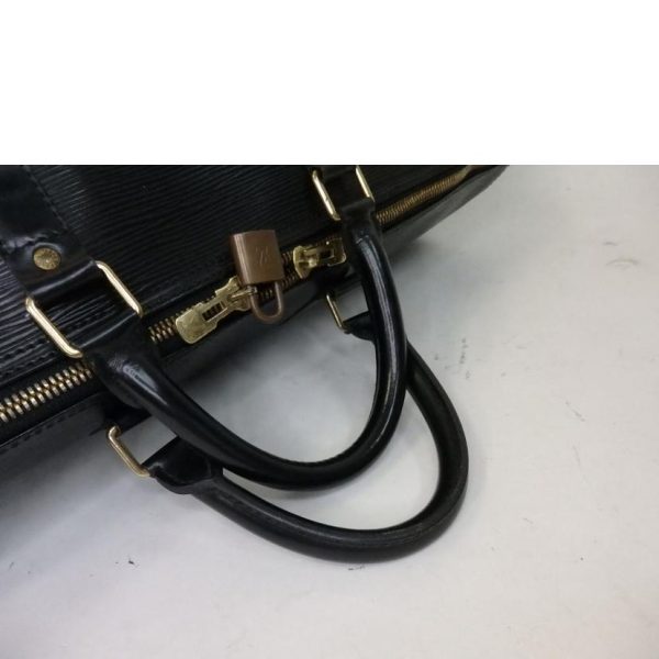 01346 5 Louis Vuitton Keepall 55 Epi Bag Noir