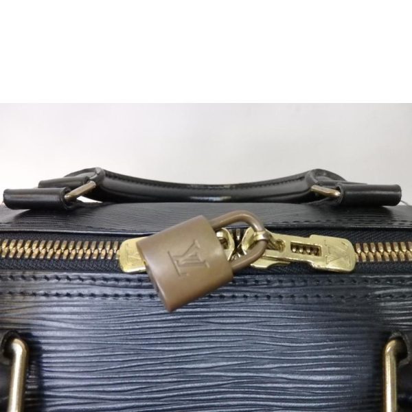 01346 7 Louis Vuitton Keepall 55 Epi Bag Noir