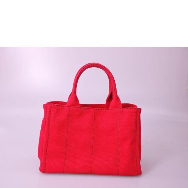 01351 2 Prada Kanapa Tote Bag Red