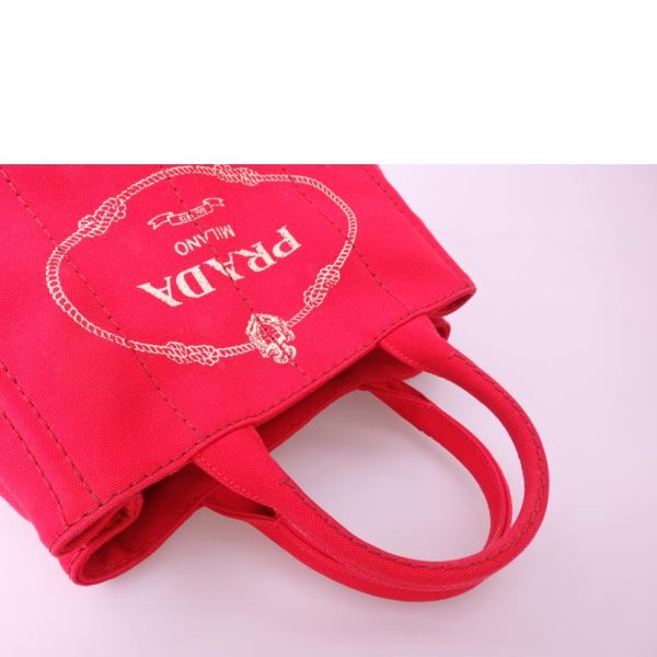 01351 4 Prada Kanapa Tote Bag Red