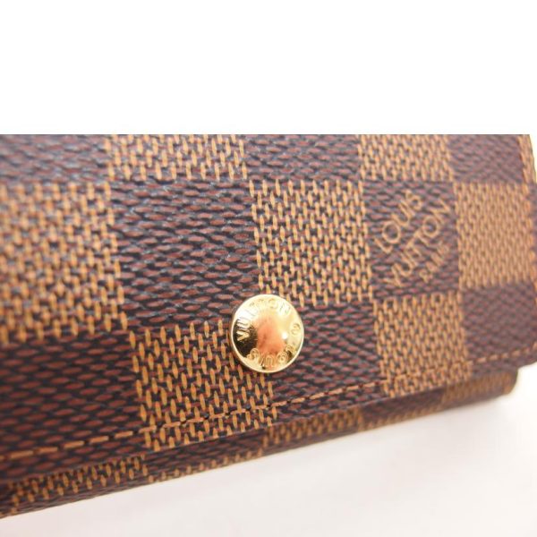 01363 6 Louis Vuitton Multicle Damier Key Holder Brown