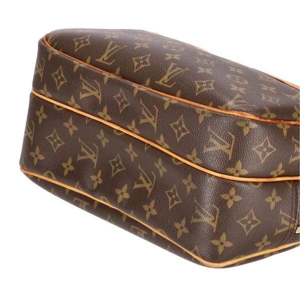 01383 3 Louis Vuitton Reporter PM Monogram Shoulder Bag Brown