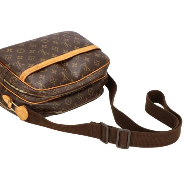 01383 4 Louis Vuitton Reporter PM Monogram Shoulder Bag Brown