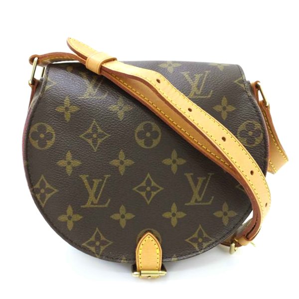 01384 1 Louis Vuitton Tamblanc Monogram Shoulder Bag Brown