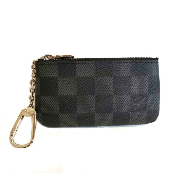 01394 1 Louis Vuitton Pochette Clé Bag Damier Graphite Gray