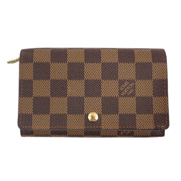 01400 1 Louis Vuitton Portomone Vietresor Damier Wallet Brown