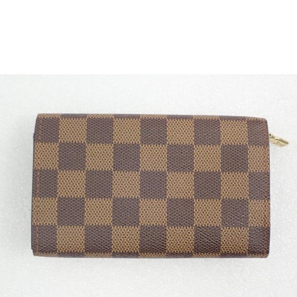 01400 2 Louis Vuitton Portomone Vietresor Damier Wallet Brown