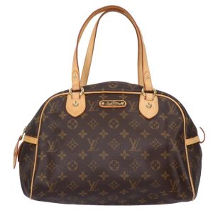 01421 1 Louis Vuitton Montorgueil PM Bag Monogram Canvas Brown