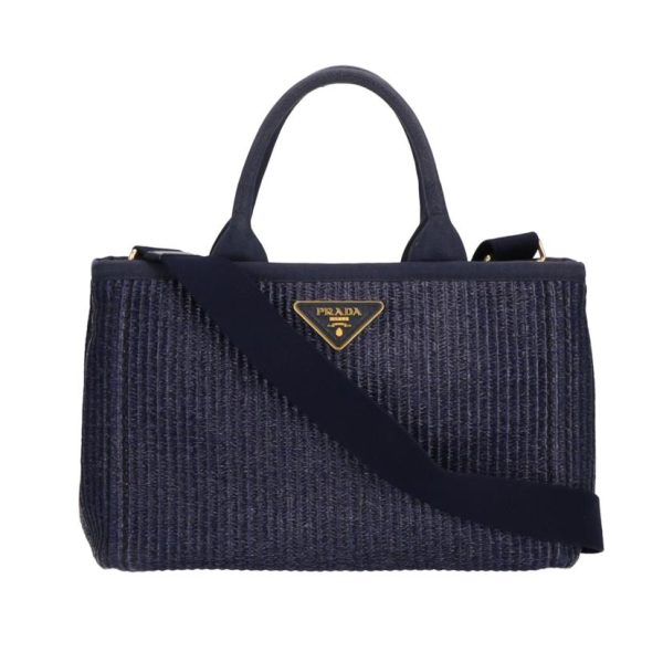 01433 1 Prada Kanapa 2WAY Tote Paglia