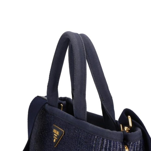 01433 7 Prada Kanapa 2WAY Tote Paglia