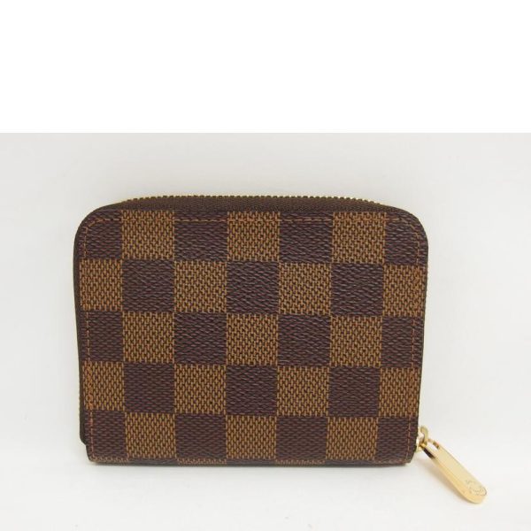 01448 2 Louis Vuitton Zippy Coin Purse Damier Wallet Ebene