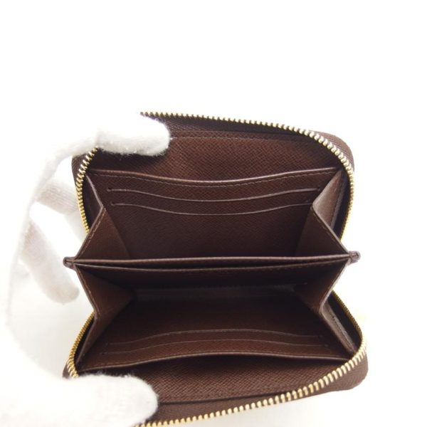 01448 4 Louis Vuitton Zippy Coin Purse Damier Wallet Ebene