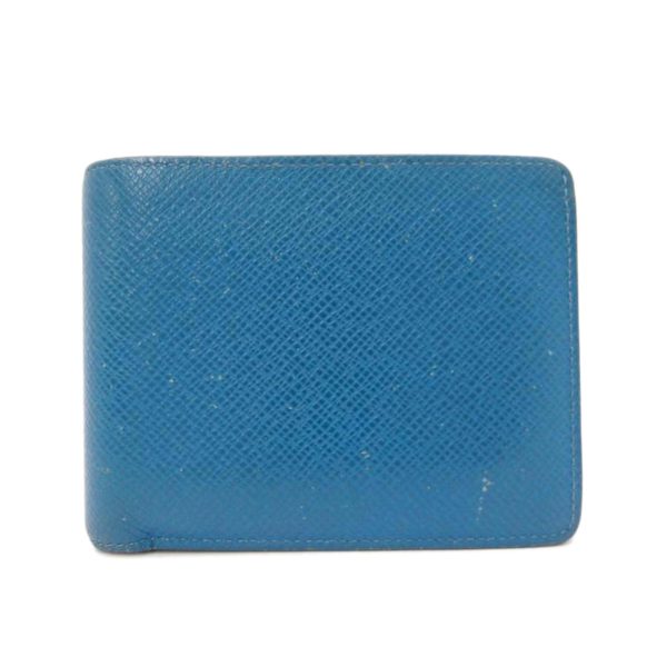 01453 1 Louis Vuitton Portefeuil Multiple Taiga Wallet Blue