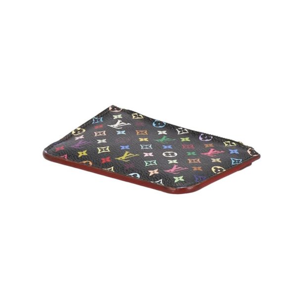 01454 3 Louis Vuitton Pochette Cle Key Holder Multicolor