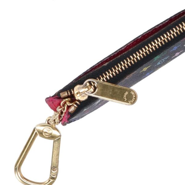 01454 7 Louis Vuitton Pochette Cle Key Holder Multicolor