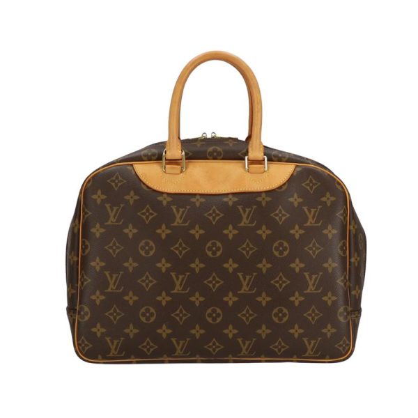 01476 2 Louis Vuitton Deauville Monogram Handbag Brown