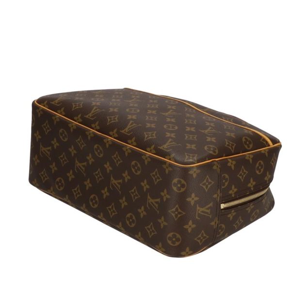 01476 3 Louis Vuitton Deauville Monogram Handbag Brown