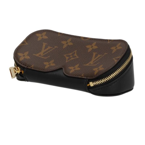 01490 3 Louis Vuitton Etuilunette GM Monogram Glasses Case Bag Brown