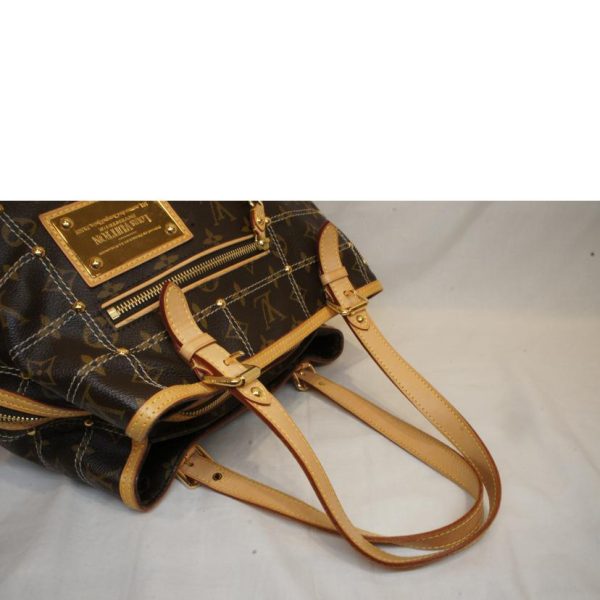 01554 4 Louis Vuitton Rivet Tote Bag Monogram Canvas Brown