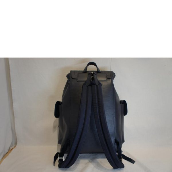 01561 2 Louis Vuitton Christopher PM Epi Backpack Black