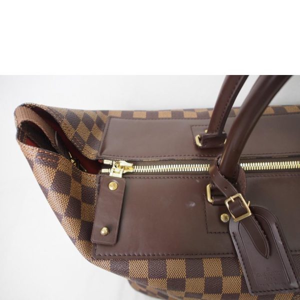 01592 3 Louis Vuitton Greenwich PM Bag Damier Ebene Brown