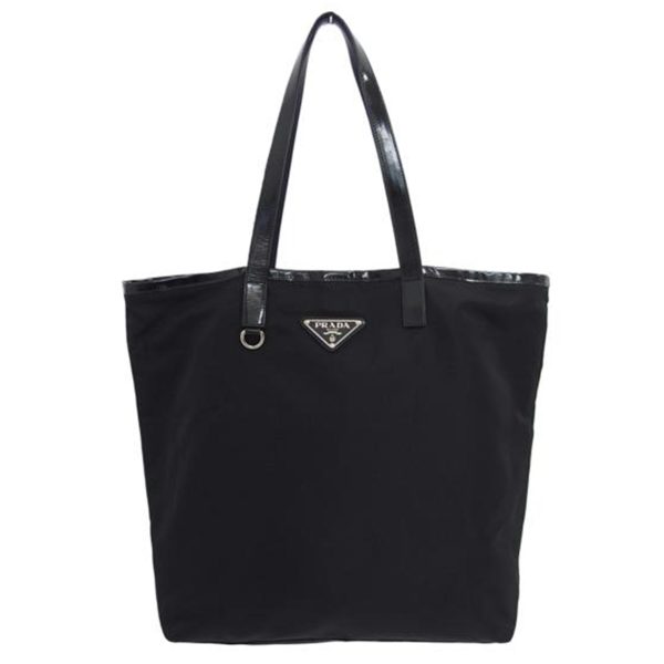 01599 1 Prada Nylon Tote Bag Black