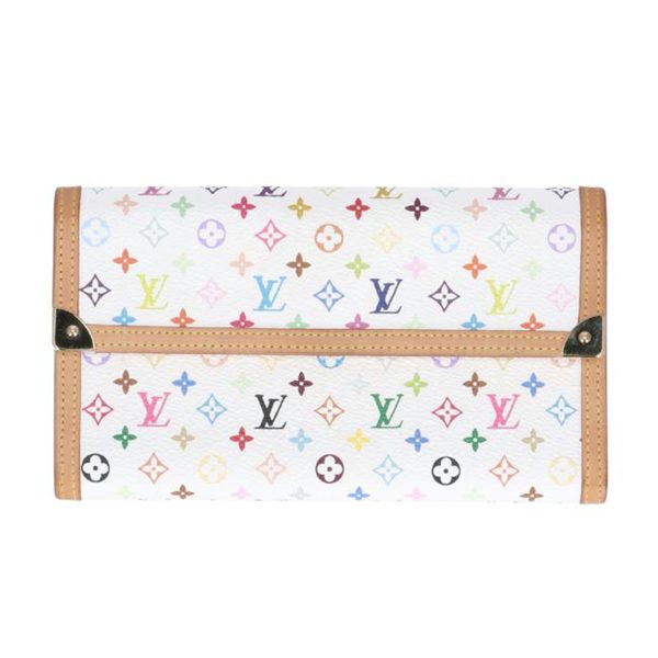 01629 1 Louis Vuitton Porte Tresor Monogram Wallet Multicolor