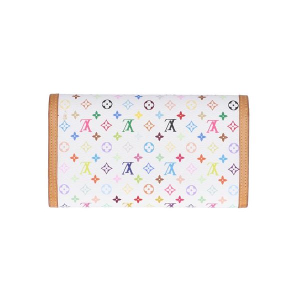 01629 2 Louis Vuitton Porte Tresor Monogram Wallet Multicolor