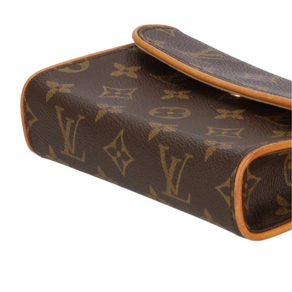 01655 3 Louis Vuitton Pochette Florentine Monogram Clutch Brown