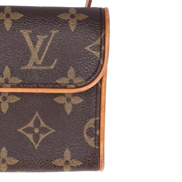 01655 6 Louis Vuitton Pochette Florentine Monogram Clutch Brown