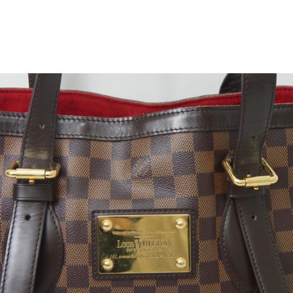 01776 5 Louis Vuitton Hampstead MM Bag Damier Ebene Brown