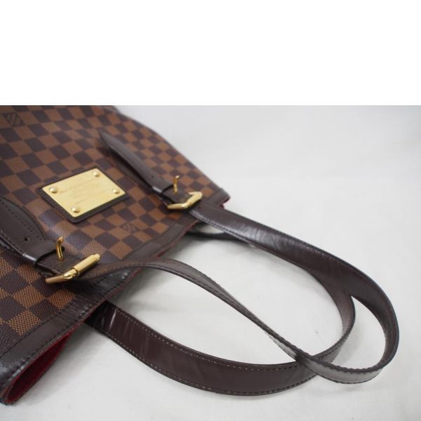 01776 7 Louis Vuitton Hampstead MM Bag Damier Ebene Brown