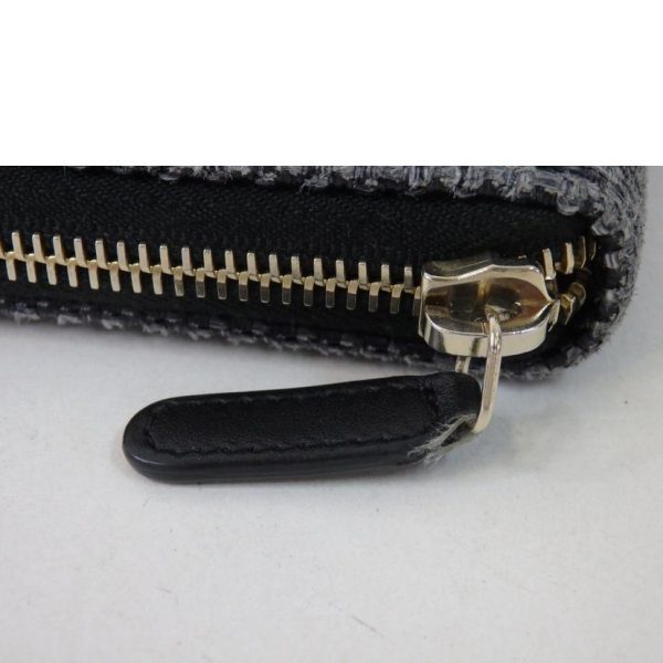 01808 7 Chanel Deauville Round Zipper Long Wallet