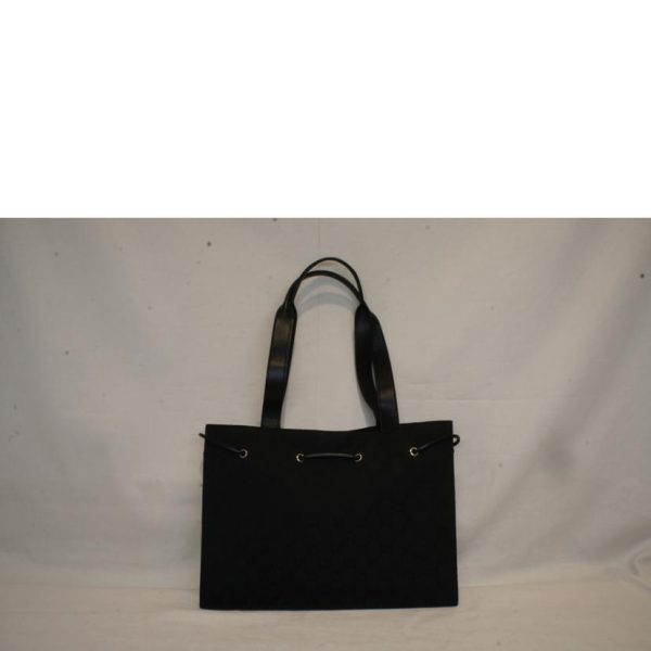 01921 2 Gucci GG Canvas Black Handbag