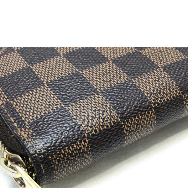 01940 7 LOUIS VUITTON Zippy Wallet Damier Brown