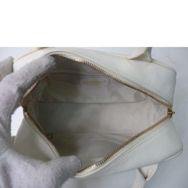 01955 6 Chanel Cocomark Mini Boston Bag White