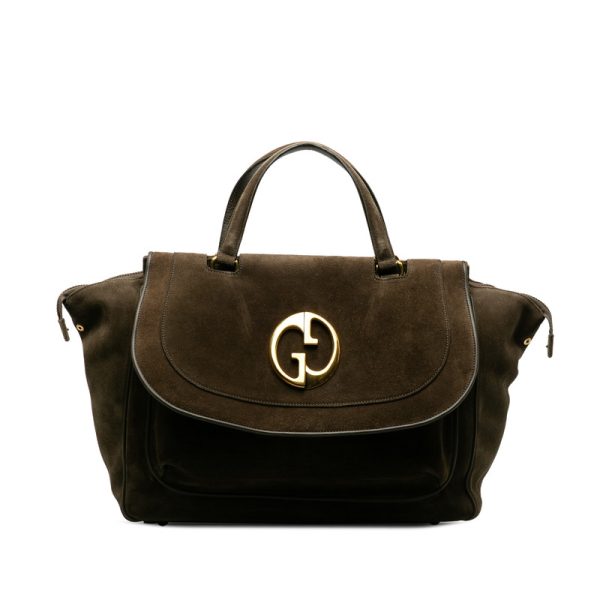 01yljvi5i75in076 1 Gucci Double GG Brown Suede