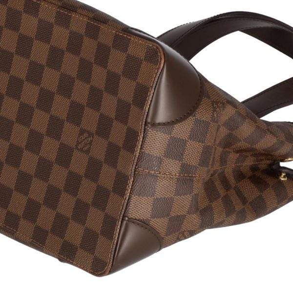 02122 6 Louis Vuitton Hampstead PM Tote Bag Damier Ebene Brown