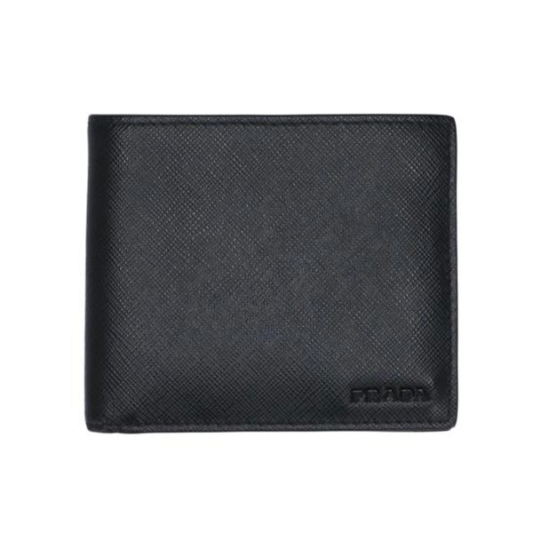 02184 1 Prada Bi Fold Wallet Bag Black