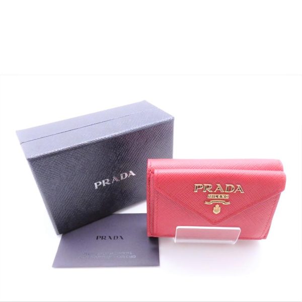 02198 8 PRADA Prada Vitello Move Compact Wallet Black