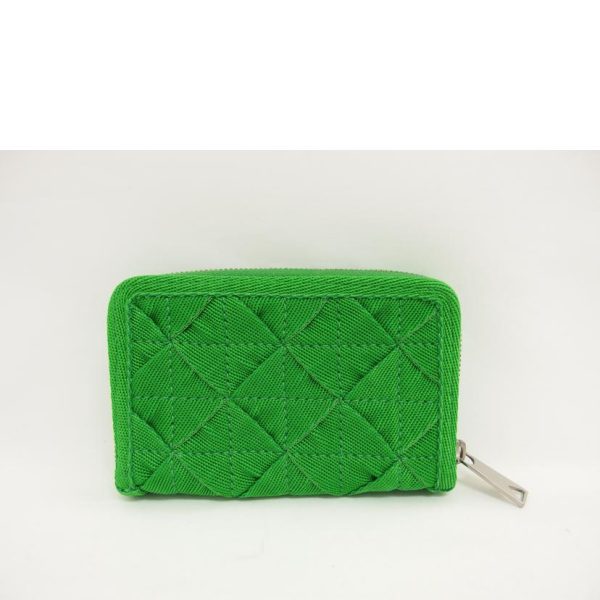 02247 2 Bottega Veneta Intrecciato Coin Case Green