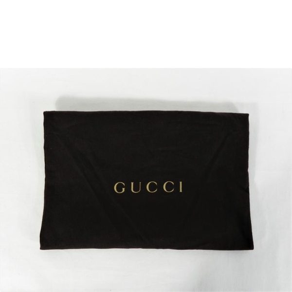 02261 7 Gucci GG Pattern Campus Shoulder Bag Black