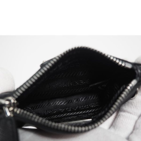 02330 7 PRADA Prada Neck Pouch Bag Black