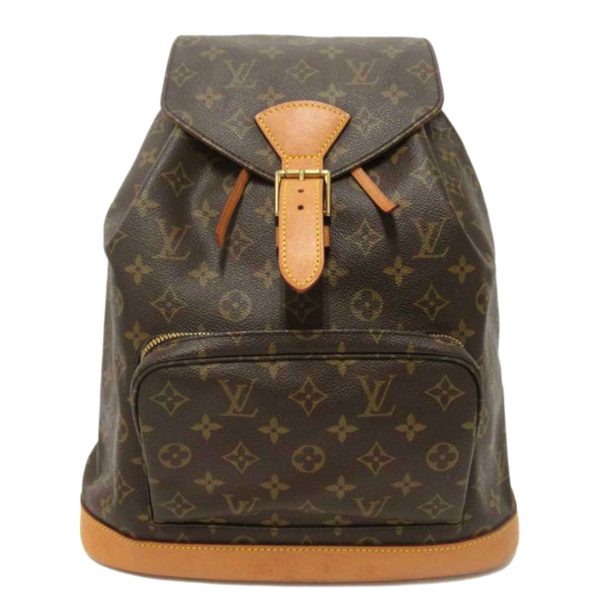 02404 1 Louis Vuitton Monsouris GM Monogram Backpack Brown