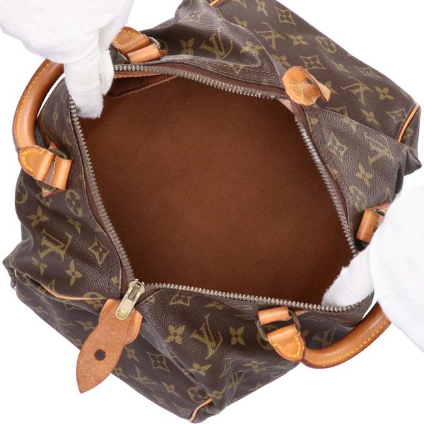 02428 5 Louis Vuitton Old Speedy Monogram Handbag Brown