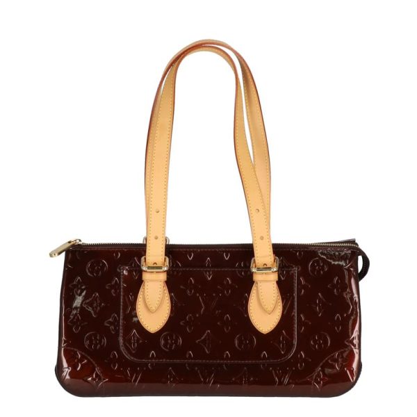 02443 2 Louis Vuitton Rosewood Avenue Bag Vernis Amarant Red