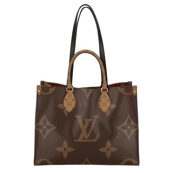 02444 1 Louis Vuitton On The Go MM Monogram Reverse Tote Brown