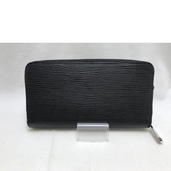 02459 2 Louis Vuitton Zippy Wallet Epi Noir Black