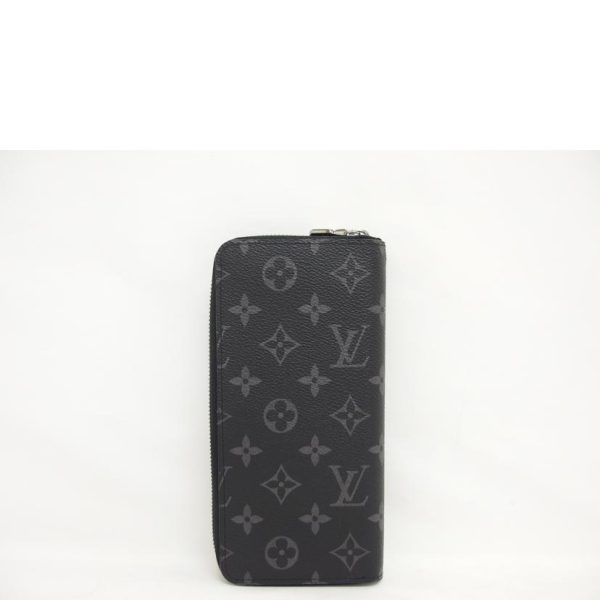 02551 2 Louis Vuitton Zippy Wallet Vertical Monogram Eclipse